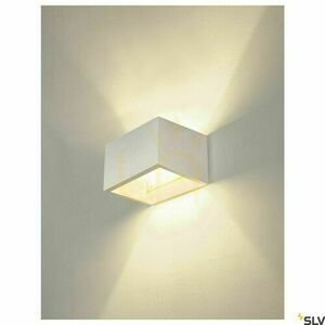 Vägglampa SLV PLASTRA QT-DE12 vit gips 20W 1002238 small 4