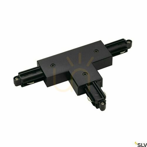 Kontrollera T-koppling SLV 1 SYSTEM 1-fas strömskena svart 143080