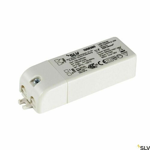 Kontrollera LED-strömförsörjning SLV 24V 12W vit 1005380