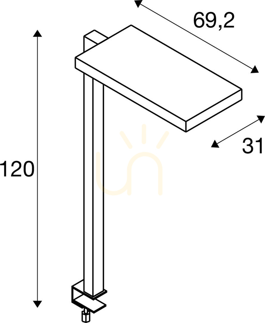 Utsikt Bordslampa SLV WORKLIGHT svart 79W 4000K 7600lm dimbar 1005392 Bordslampa SLV WORKLIGHT svart 79W 4000K 7600lm dimbar 1005392