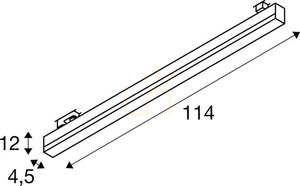 Spårljus SLV SIGHT Track grå 37W 3000/4000K 114 cm 1005402 2 Spårljus SLV SIGHT Track grå 37W 3000/4000K 114 cm 1005402 small 2