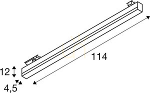 Spårljus SLV SIGHT Track DALI svart 39W 3000/4000K 114 cm 1005397 small 6