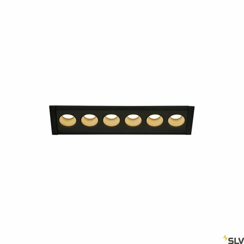 Kontrollera Infälld armatur SLV MILANDOS 6 svart 3000K 780lm IP20 1005416