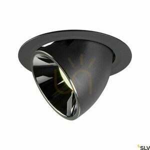Infälld armatur SLV NUMINOS GIMBLE XL svart/krom 4000K 37,4W 1006067 small 0