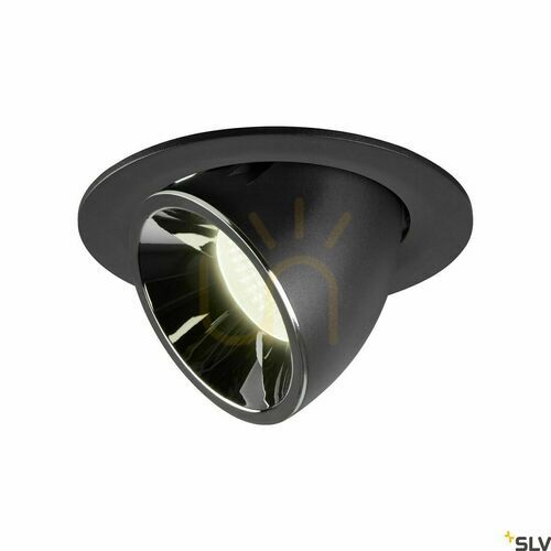 Kontrollera Infälld armatur SLV NUMINOS GIMBLE L svart/krom 4000K 25,4W 1006016