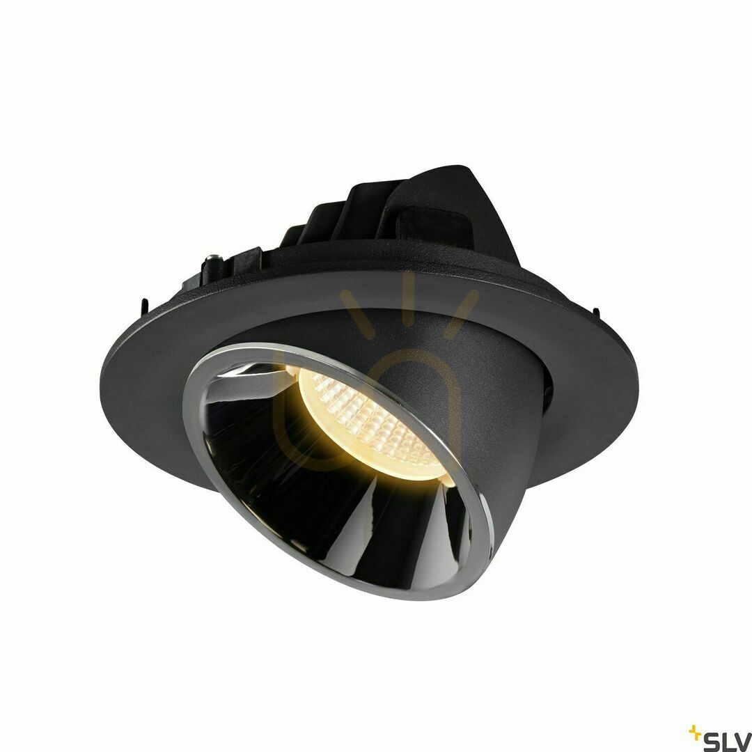 Förhandsvisning Infälld armatur SLV NUMINOS GIMBLE L svart/krom 3000K 25,4W 1005995 Infälld armatur SLV NUMINOS GIMBLE L svart/krom 3000K 25,4W 1005995