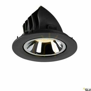 Infälld armatur SLV NUMINOS GIMBLE L svart/krom 2700K 25,4W 1005977 small 1