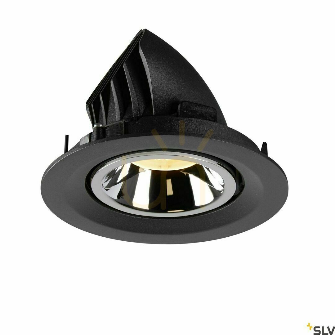 Utsikt Infälld armatur SLV NUMINOS GIMBLE M svart/krom 17,5W 3000K 1005947 Infälld armatur SLV NUMINOS GIMBLE M svart/krom 17,5W 3000K 1005947