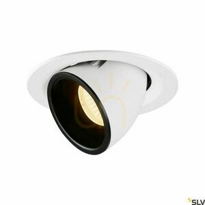 Infälld armatur SLV NUMINOS GIMBLE M vit/svart 2700K 17,5W 1005933 small 0