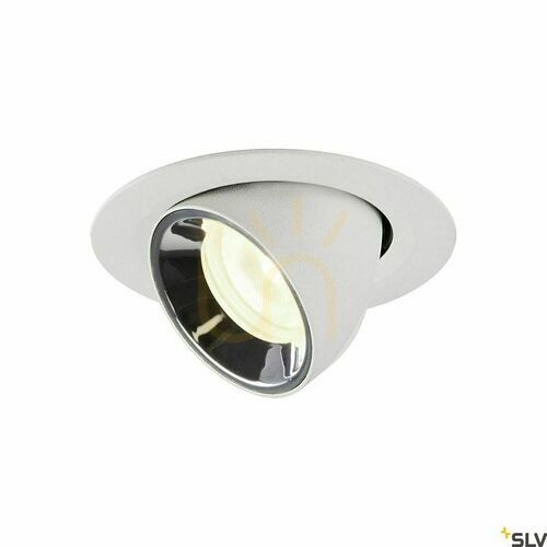 Kontrollera Infälld armatur SLV NUMINOS GIMBLE XS 1005863, vit/krom, 7 W 730 lm 4000 K, CRI 90, 40°