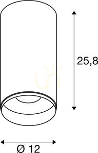 Taklampa SLV NUMINOS DALI XL svart 36W 2700K 1005761 small 3