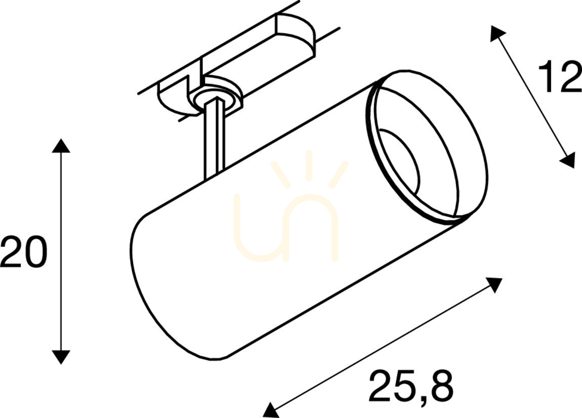 Utsikt Spårljus SLV NUMINOS XL PHASE 36W 4000K vit/svart 3-fas 1005739 Spårljus SLV NUMINOS XL PHASE 36W 4000K vit/svart 3-fas 1005739