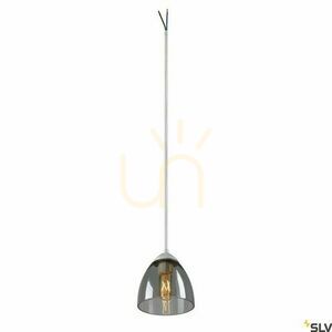 Pendant Light SLV PARA CONE GL GU10 White Glass Aluminium 13.5 cm 1006160 small 1