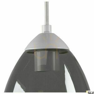 Pendant Light SLV PARA CONE GL GU10 White Glass Aluminium 13.5 cm 1006160 small 2