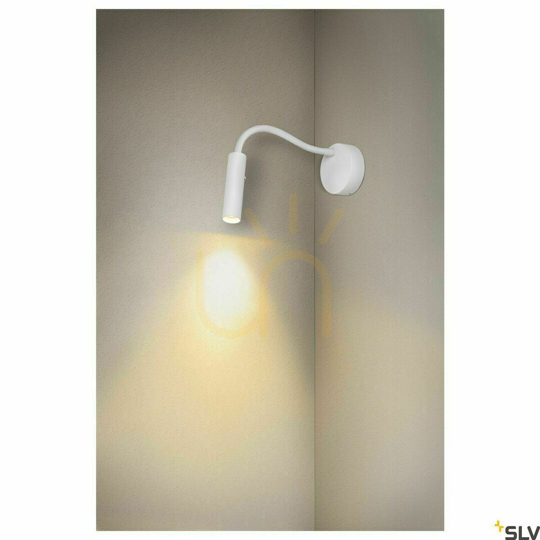 Visa Vägglampa SLV KARPO GOOSE vit LED 5,8W 3000K dimbar 1006161 Vägglampa SLV KARPO GOOSE vit LED 5,8W 3000K dimbar 1006161