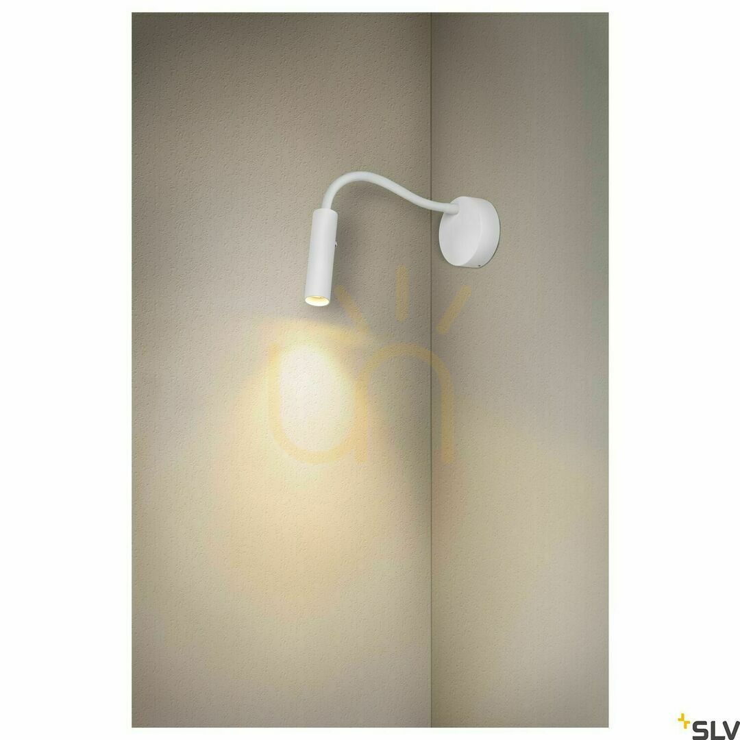 Kontrollera Vägglampa SLV KARPO GOOSE vit LED 5,8W 3000K dimbar 1006161 Vägglampa SLV KARPO GOOSE vit LED 5,8W 3000K dimbar 1006161