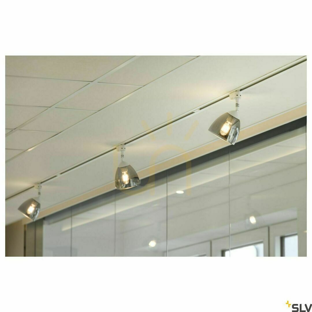 Kontrollera Spårljus SLV PARA CONE GL GU10 vit 25W 3-fas 1006158 Spårljus SLV PARA CONE GL GU10 vit 25W 3-fas 1006158