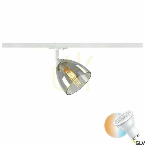 Kontrollera Spårljus SLV PARA CONE GL GU10 vit 25W 1-fas 1006156
