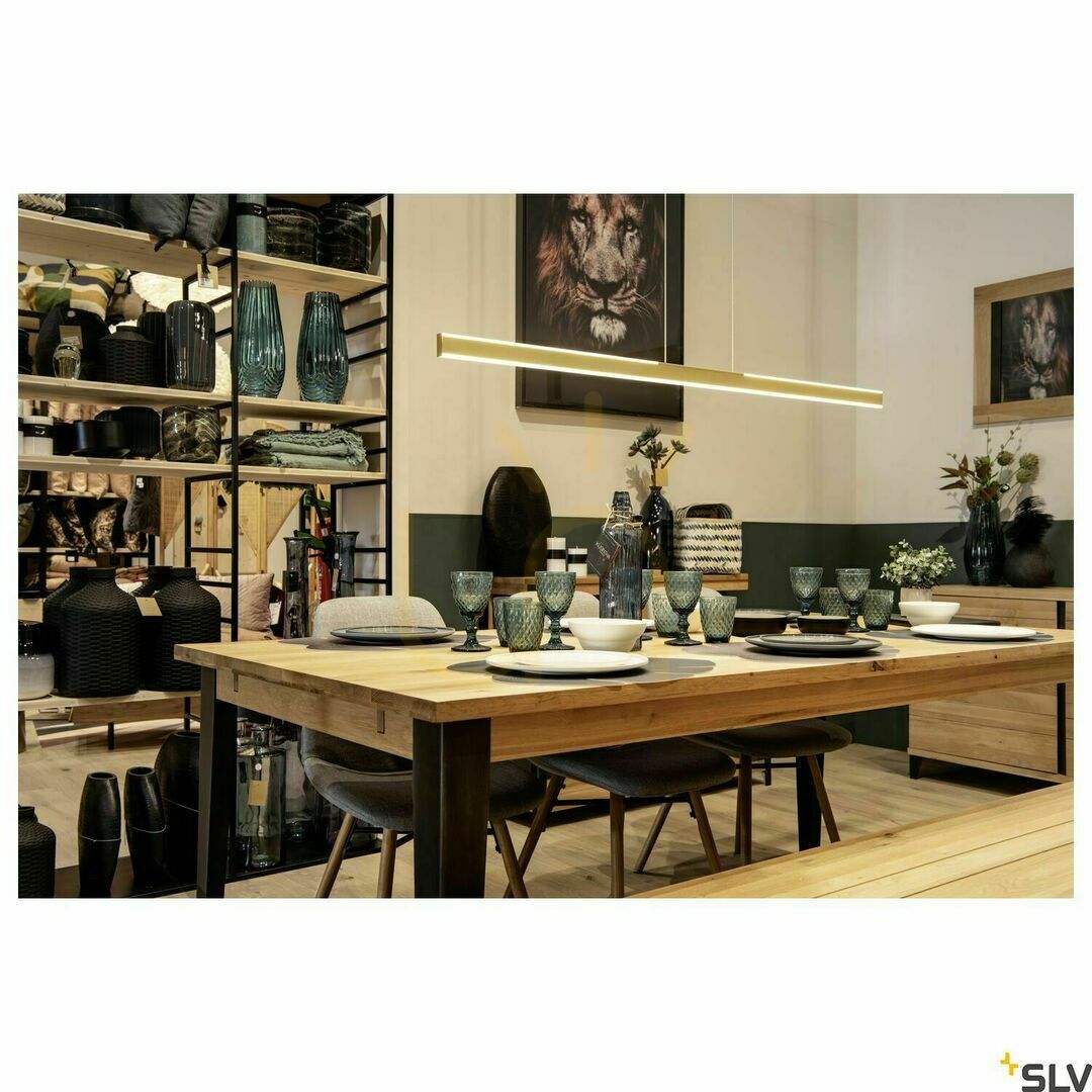 Display Pendellampa SLV ONE Linear 140 mässing 35W 1006190 Pendellampa SLV ONE Linear 140 mässing 35W 1006190