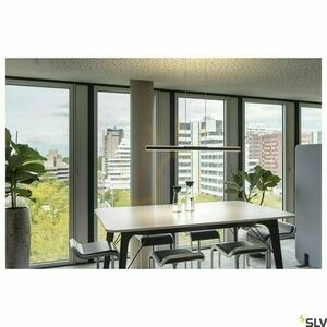 Pendant Light SLV ONE Linear Black 104 cm 24W 2700/3000K 1006185 small 3