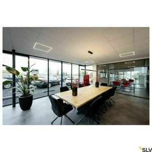 Pendant Light SLV ONE Linear Black 104 cm 24W 2700/3000K 1006185 small 4