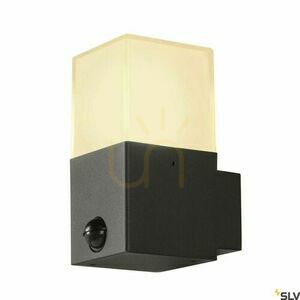 Vägglampa SLV GRAFIT 1006183 antracit rörelsesensor IP44 utomhus E27 11W small 1
