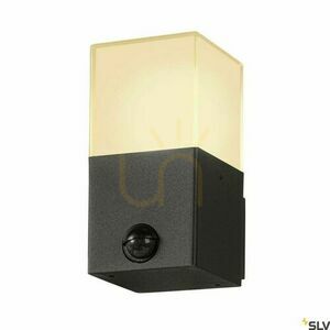 Vägglampa SLV GRAFIT 1006183 antracit rörelsesensor IP44 utomhus E27 11W small 2