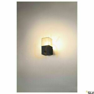 Vägglampa SLV GRAFIT 1006183 antracit rörelsesensor IP44 utomhus E27 11W small 4