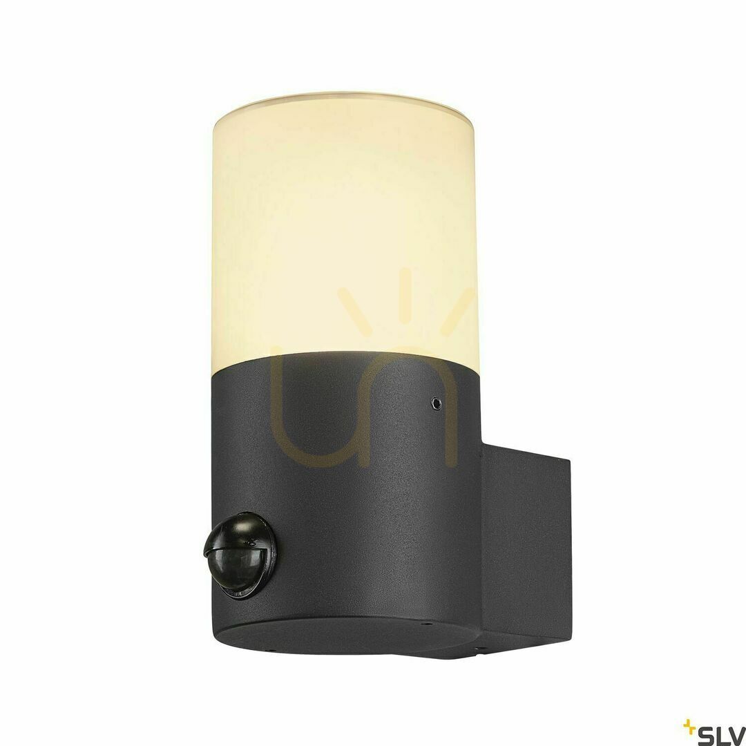 Utsikt Vägglampa SLV GRAFIT rund sensor antracit IP44 E27 1006179 Vägglampa SLV GRAFIT rund sensor antracit IP44 E27 1006179