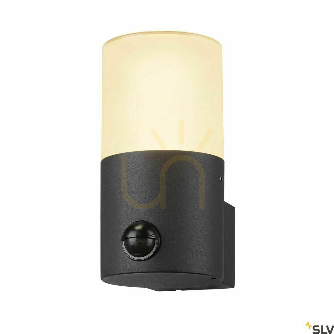 Förhandsvisning Vägglampa SLV GRAFIT rund sensor antracit IP44 E27 1006179 Vägglampa SLV GRAFIT rund sensor antracit IP44 E27 1006179