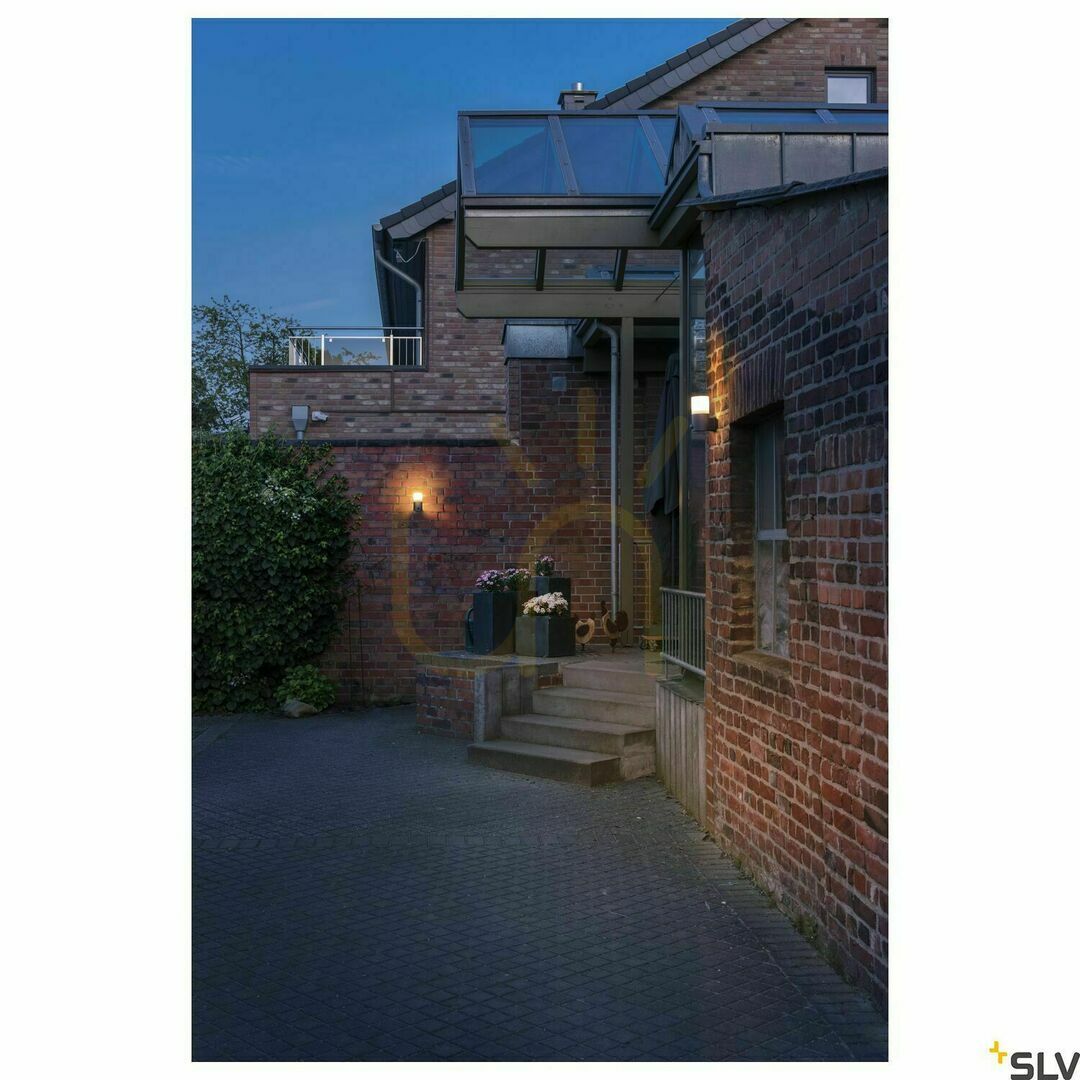 Display Vägglampa SLV GRAFIT rund sensor antracit IP44 E27 1006179 Vägglampa SLV GRAFIT rund sensor antracit IP44 E27 1006179