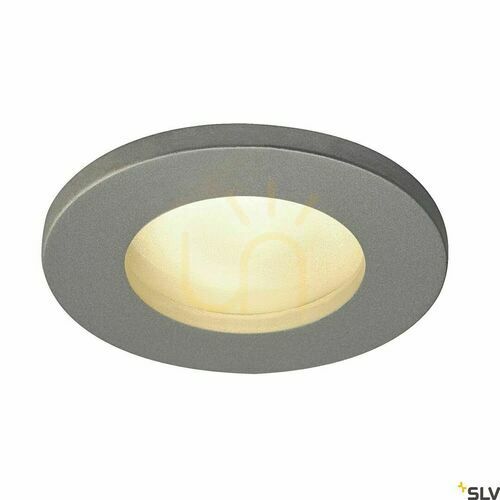 Kontrollera SLV DOLIX OUT 1001167 infälld utomhusarmatur, GU10, IP65, silvergrå, ø8,2 cm