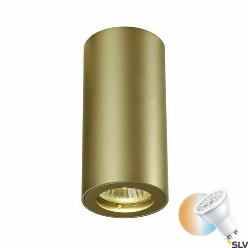 Kontrollera Taklampa SLV ENOLA_B CL-1 guld GU10 35W 151813