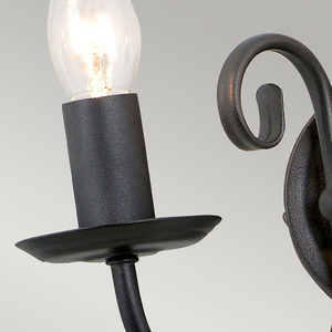 Artisan 2-ljus vägglampa - svart Elstead small 3