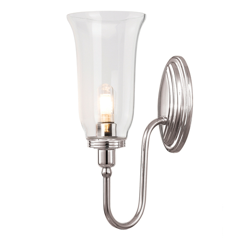 Kontrollera Blake 1 ljus - polerad nickel Elstead