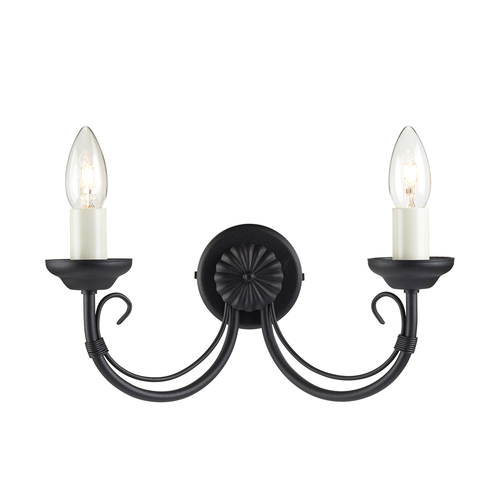 Kontrollera Chartwell 2-ljus vägglampa Elstead