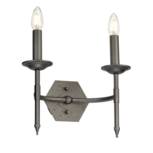 Kontrollera Crown 2-ljus vägglampa Elstead