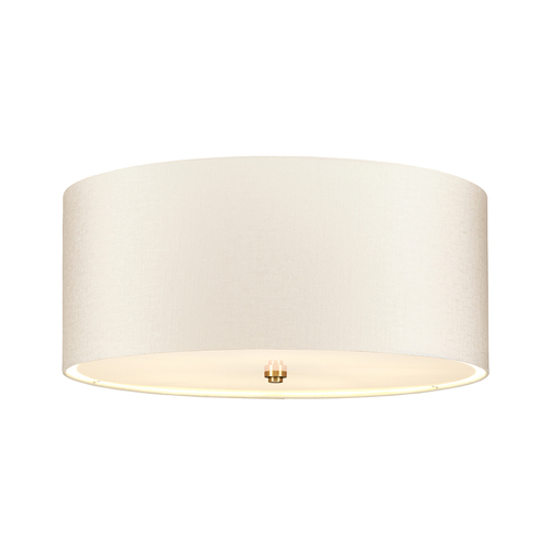 Kontrollera Fletcher 22 plafond med mässingsfinish Elstead