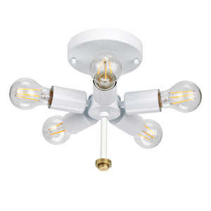 Fletcher 26 plafond med mässingsfinish Elstead small 2