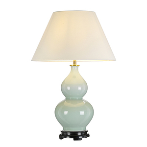 Harbin Gourd 1 ljus bordslampa med hög Empire - Celadon Elstead small 0