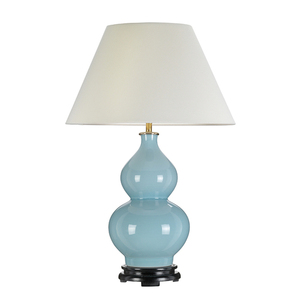 Harbin Gourd 1 ljus bordslampa med hög empire - ankäggsblå Elstead small 1