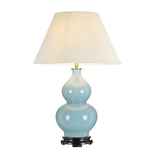 Kontrollera Harbin Gourd 1 ljus bordslampa med hög empire - ankäggsblå Elstead