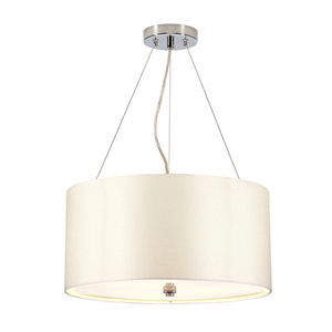 Pearce 18" taklampa med takpanna i polerat krom Elstead small 0