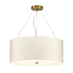 Pearce 22" taklampa med takpanna i åldrad mässing Elstead small 0