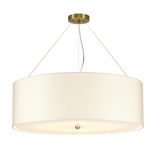 Kontrollera Pearce 30" taklampa med takpanna i åldrad mässing Elstead
