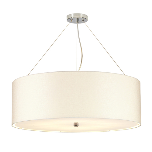 Kontrollera Pearce 30" taklampa med takpanna i polerad krom Elstead