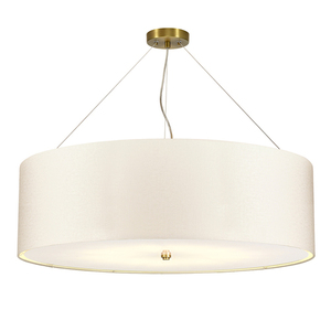 Pearce 34" taklampa med takpanna i åldrad mässing Elstead small 0