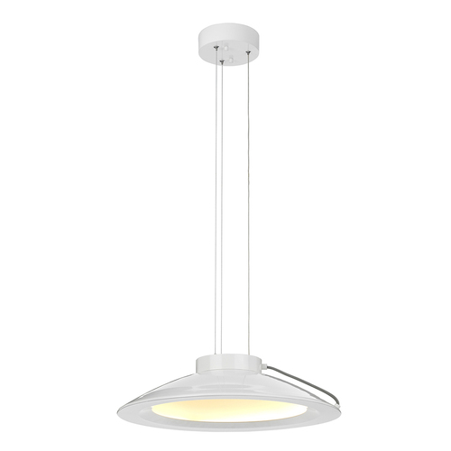 Kontrollera Europa 1 ljus stor LED-pendellampa Elstead