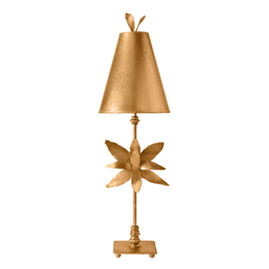 Azalea 1 ljus bordslampa - guldblad Elstead small 0
