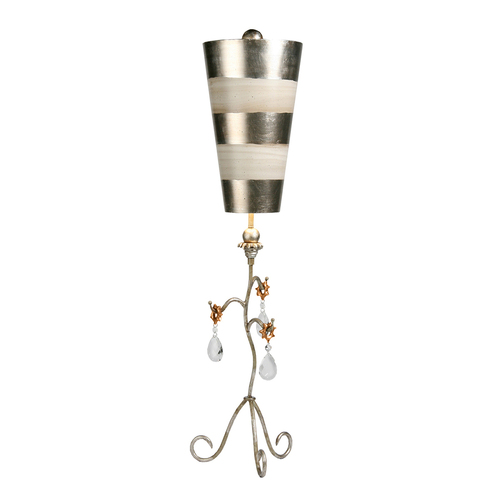 Kontrollera Tivoli 1 ljus bordslampa - silver och gräddfärgad patina Elstead